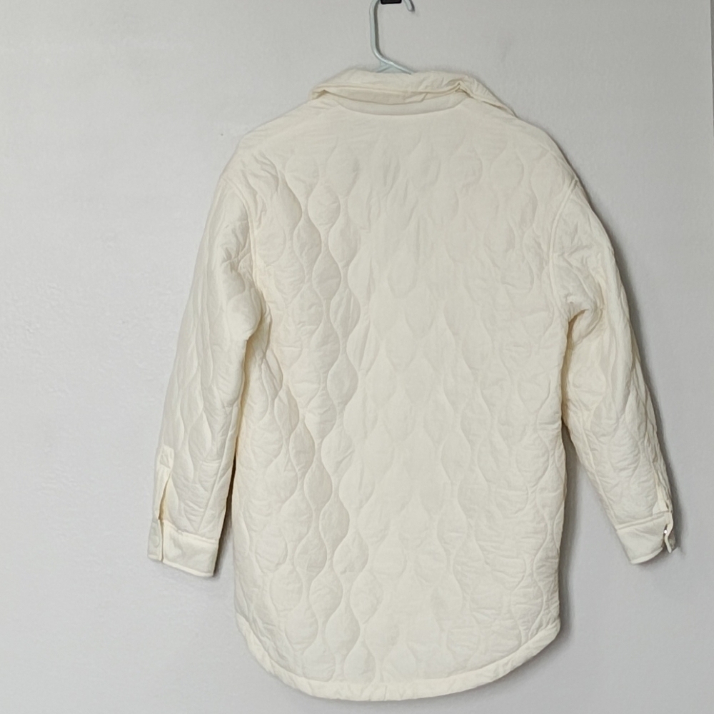 Topshop Quilted Cream Jacket - Picture 7 of 10